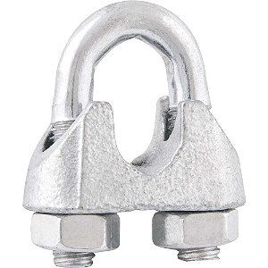 Clips para cabo de aço 1/8" - 3,18mm cartela com 2 peças VONDER