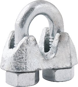 Clips para cabo de aço 1/8" - 3,18mm embalagem com 4.000 peças  VONDER
