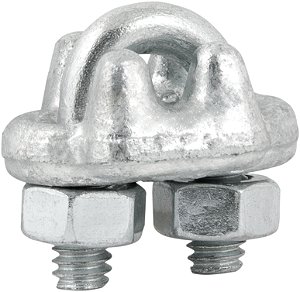 Clips para cabo de aço 1/8" - 3,18mm pesado encartelado VONDER PLUS