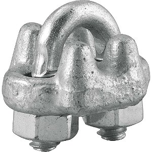Clips para cabo de aço 1/8" - 3,18mm pesado VONDER PLUS