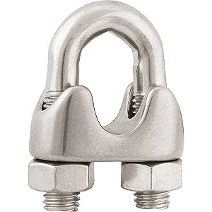 Clips para cabo de aço 5/16" - 7,94mm em aço inox VONDER