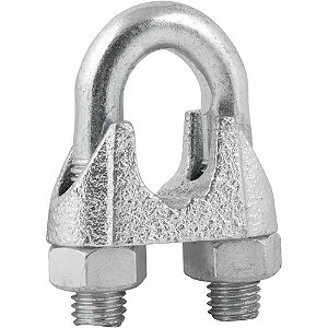 Clips para cabo de aço 5/8" - 15,90mm pacote com 1 peça VONDER