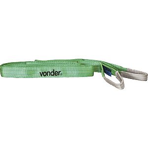 Cinta para elevação de cargas 7:1 5,0m 2,0 tf verde CE 250 VONDER