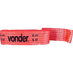 Cinta plana sem fim (tipo anel) para elevação de cargas 7:1 6,0m 5 tf VONDER