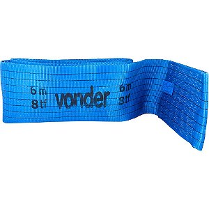 Cinta plana sem fim (tipo anel) para elevação de cargas 7:1 6,0m 8 tf VONDER