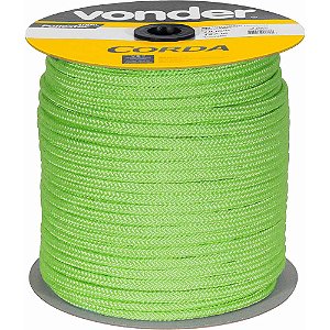 Corda caminhoneiro trançada 10mm x 147m verde VONDER