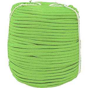 Corda caminhoneiro trançada 12mm x 111m verde VONDER