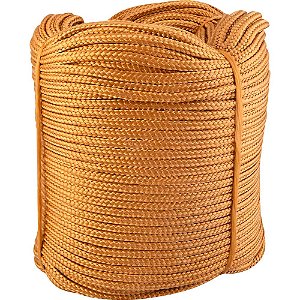 Corda caminhoneiro trançada 8mm x 165m ouro VONDER