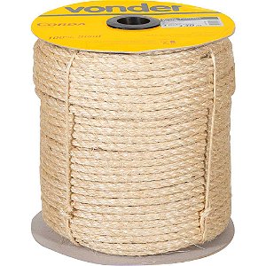 Corda de sisal 10mm x 140m 3 pernas VONDER