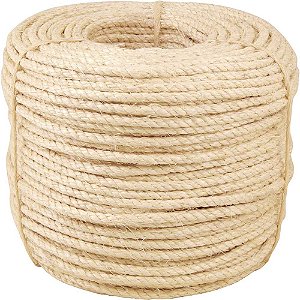 Corda de sisal 6mm x 220m 3 pernas VONDER