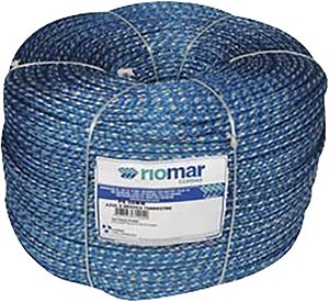Corda monofilamento trançada azul 12mm x 785m Pesca Chata RIOMAR
