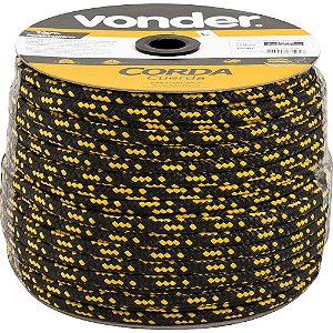Corda multifilamento trançada 12,0mm x 140m cores diversas em carretel VONDER