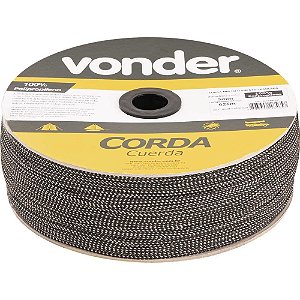 Corda multifilamento trançada 5,0mm x 250m cores diversas VONDER