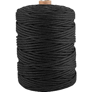 Corda multifilamento trançada 6,0mm x 191m preta VONDER