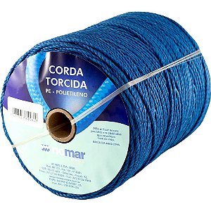 Corda torcida azul 4mm x 420m Pesca RIOMAR
