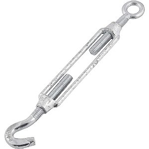 Esticador gancho/olhal para cabo de aço 3/8" - 9,53mm embalagem com 100 peças NOVE54
