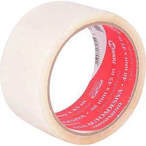 Fita adesiva 48mm x 45m transparente NOVE54 - 5 unidades
