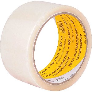 Fita adesiva 48mm x 50m transparente VONDER - 5 unidades