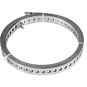 Fita de aço perfurada 17mm x 0,40mm x 10m VONDER