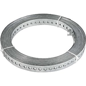 Fita de aço perfurada 17mm x 0,40mm x 30m VONDER