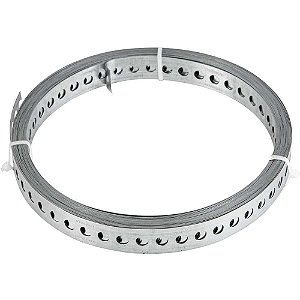 Fita de aço perfurada 19mm x 0,40mm x 10m VONDER