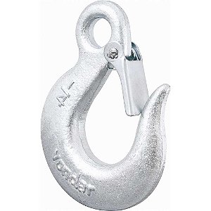 Gancho de aço com olhal 0,8 tonelada 1/4" com trava VONDER
