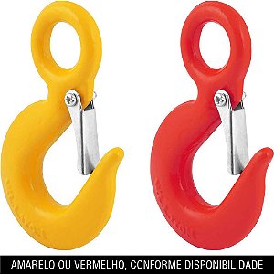Gancho de aço com olhal 1,0 tonelada 5/16" com trava VONDER