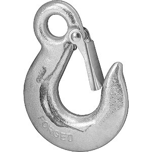 Gancho de aço com olhal 1,5 tonelada 3/8" com trava NOVE54