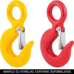 Gancho de aço com olhal 1,5 toneladas 3/8" com trava VONDER