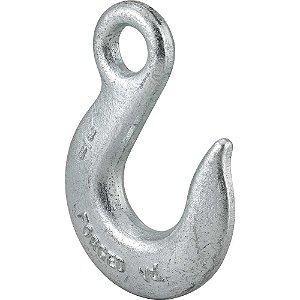 Gancho olhal em aço 1,50t - 3/8" sem trava zincado VONDER