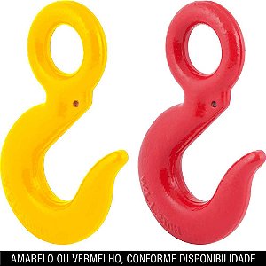 Gancho olhal em aço 2,00t - 7/16" sem trava pintado VONDER
