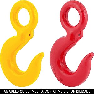 Gancho olhal em aço 3,00t - 1/2" sem trava pintado VONDER