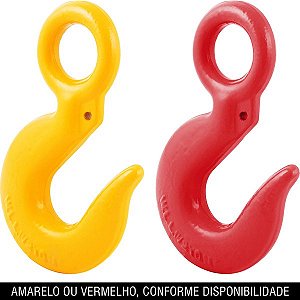Gancho olhal em aço 5,00t - 3/4" sem trava pintado VONDER