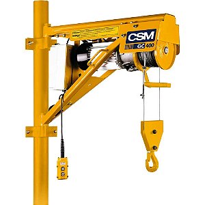 Guincho elétrico de coluna para 400kg sem caçamba trifásico 220/380V CSM