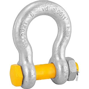 Manilha curva 7/8" 6,50t com porca e cupilha VONDER PLUS