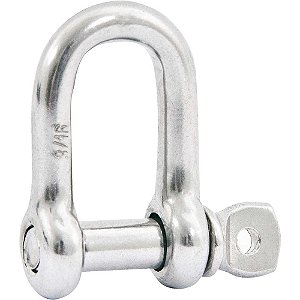 Manilha reta para cabo de aço 3/16" aço inox VONDER