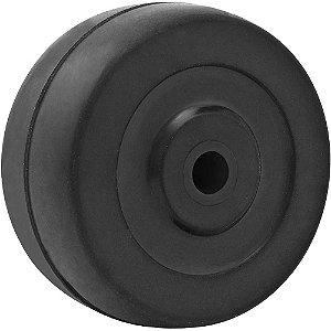 Roda 2" de borracha preta VONDER