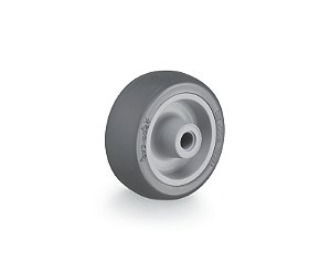 Roda 2" de borracha injetada cinza R 210 BP RODCAR