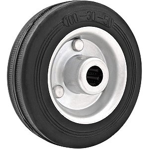 Roda 6" de borracha preta VONDER