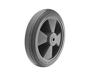 Roda 9" de borracha injetada cinza R 916 BPL RODCAR
