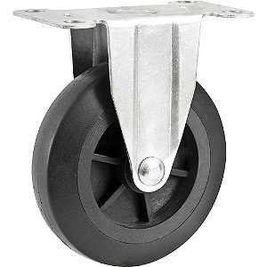 Rodízio fixo 4" para carrinho plataforma de 150 kgf NOVE54