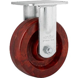 Rodízio fixo industrial 6" de celeron marrom VONDER