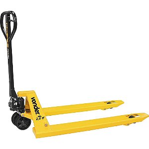 Paleteira hidráulica 2 toneladas (2 tf) 1.150mm x 685mm roda simples de nylon PSN 206 VONDER