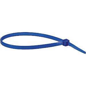 Abraçadeira de nylon azul 200mm x 3,6mm VONDER