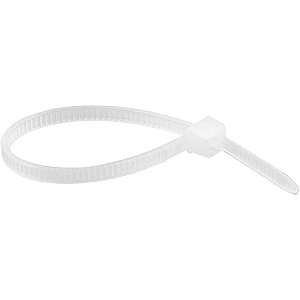 Abraçadeira de nylon branca 100mm x 2,5mm com 20 peças VONDER