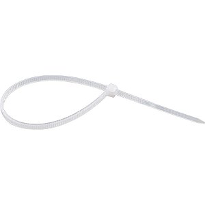 Abraçadeira de nylon branca 140mm x 3,6mm com 100 peças NOVE54