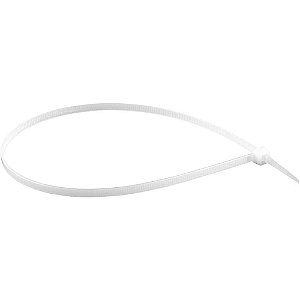 Abraçadeira de nylon branca 400mm x 4,8mm com 10 peças VONDER
