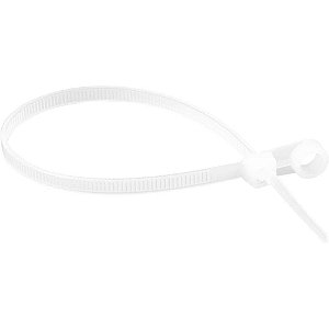 Abraçadeira de nylon para parafusos branca 220mm x 4,3mm VONDER