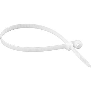Abraçadeira de nylon para parafusos branca 380mm x 7,6mm VONDER