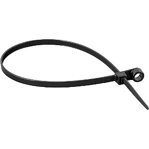 Abraçadeira de nylon para parafusos preta 300mm x 4,8mm VONDER